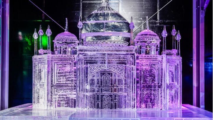 Una de las esculturas de la segunda edición del Ice Festival