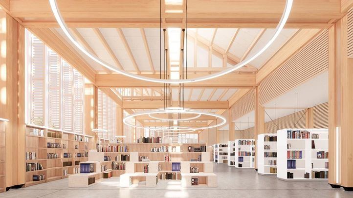 El nuevo centro cultural con biblioteca del barrio de Butarque