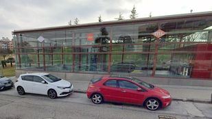Estación de Metro Ligero María Tudor, situada en el madrileño barrio de Sanchinarro