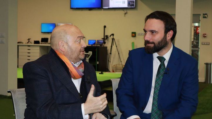 Constantino Mediavilla y Ángel Niño en el Centro del Alto Rendimiento de Golf