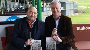 Constantino Mediavilla, presidente editor de Madridiario, con Antonio Castro en el Centro del Alto Rendimiento de Golf