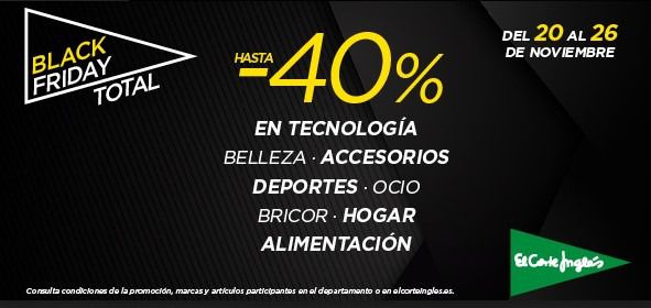 Black Friday de El Corte Inglés