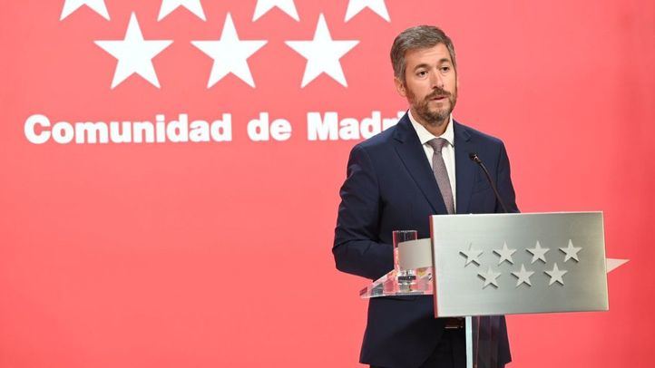 Miguel Ángel García Martín, durante una rueda de prensa de Consejo de Gobierno