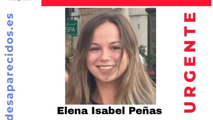 Cartel de búsqueda de Elena Isabel Peña, joven de 21 años desaparecida en Las Rozas
