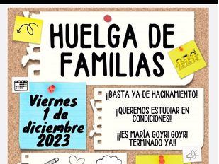 Familias de Butarque convocan una huelga en Secundaria