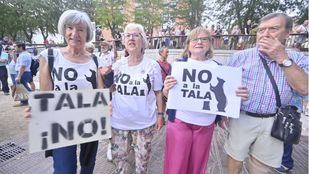 Manifestación en Arganzuela contra la tala