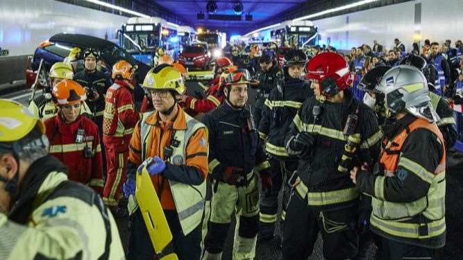 Simulacro anual de Madrid Calle 30