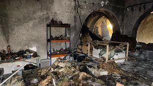 Un incendio calcina el Belén municipal de Majadahonda