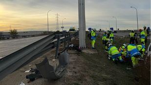 Un conductor de 33 años fallece tras perder el control en la M-50