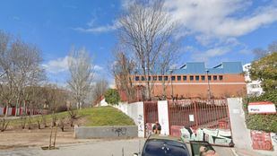 Obras junto al CEIP Perú en Carabanchel