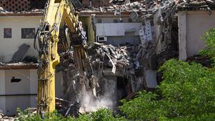 Derribo de las casas afectadas por la Línea 7B de Metro en San Fernando de Henares. (Archivo).