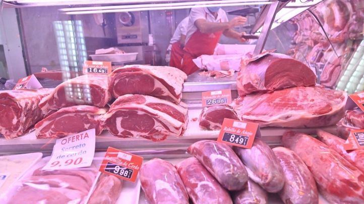 Carnicería en el Mercado de San Antón