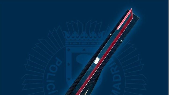Machete que portaba el joven de 14 años detenido