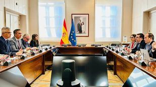 Borja Carabante y y David Lucas en la reunión sobre la Operación Campamento