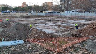 Restos de las antiguas viviendas en Comillas