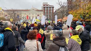 Concentración contra la tala de árboles en Madrid