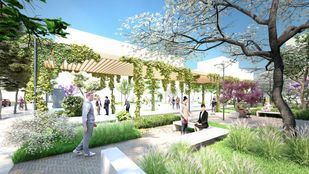 Simulación de la futura plaza Julián Marías tras su reforma