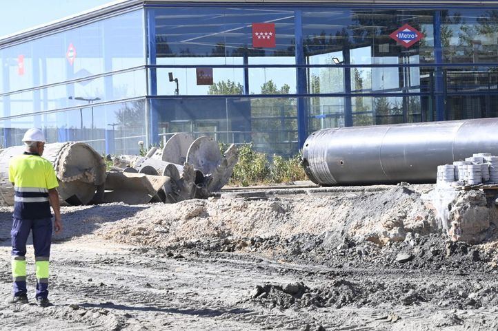 Obras de prolongación de la línea 3 de Metro que comunicarán las estaciones de El Casar (Getafe) y Villaverde Alto