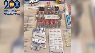 Productos sanitarios y estéticos requisados a las detenidas