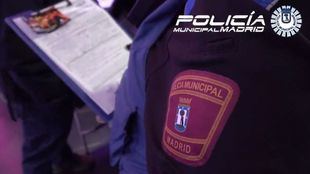 Inspección de la Policía Municipal de Madrid en un local de ocio nocturno