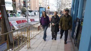 La delegada de Obras y Equipamientos, Paloma García Romero, acompañada de la concejala de Chamartín, Yolanda Estrada, visita las obras en la calle López de Hoyos