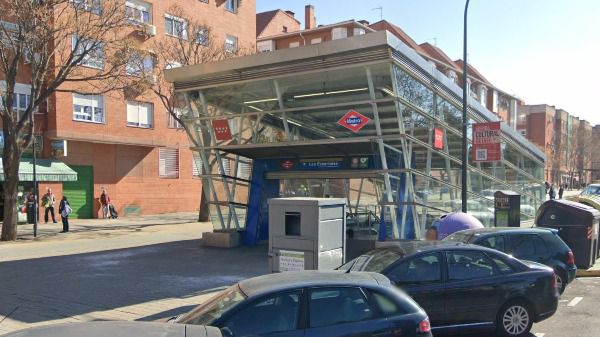 Estación de Metro Los Espartales, en Getafe, donde cayó muerto el menor.