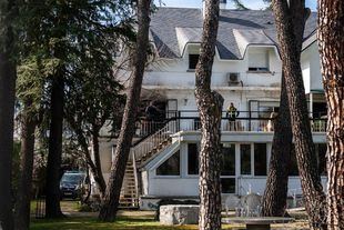 Residencia incendiada en Aravaca