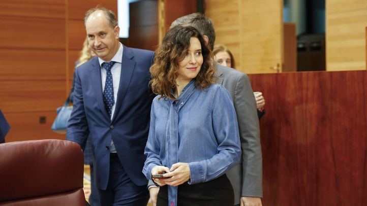 Isabel Díaz Ayuso en la Asamblea de Madrid