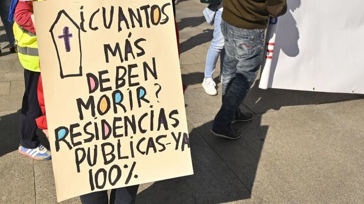Protesta de Marea de Residencias, en una foto de archivo