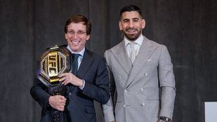 Madrid homenajea al campeón de la UFC, Ilia Topuria