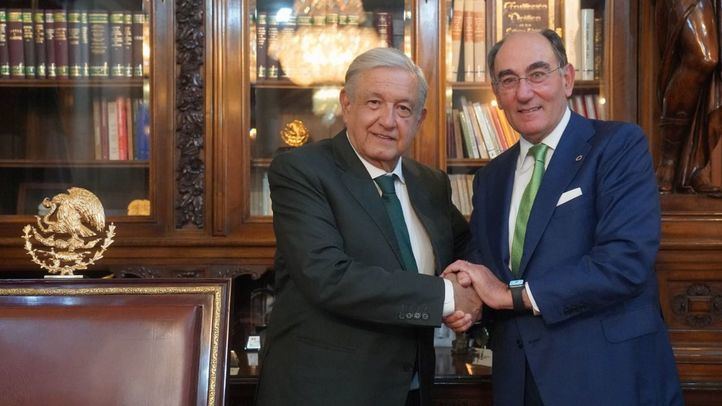 Andrés Manuel López Obrador, presidente de México, e Ignacio Galán, presidente de Iberdrola