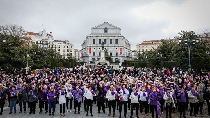 Uno de los momentos del flashmob