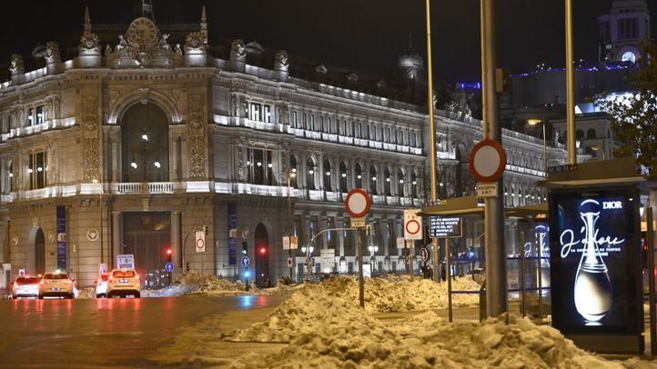 Madrid, aún con nieve una semana después de Filomena