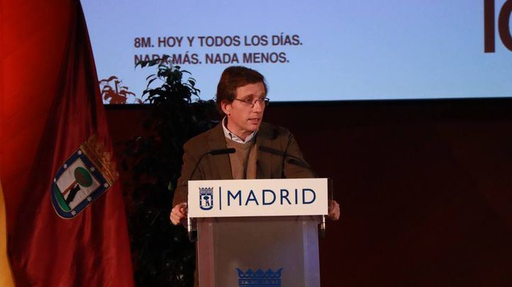 José Luis Martínez Almeida en el Acto institucional conmemorativo del Ayuntamiento por el Día Internacional de la Mujer