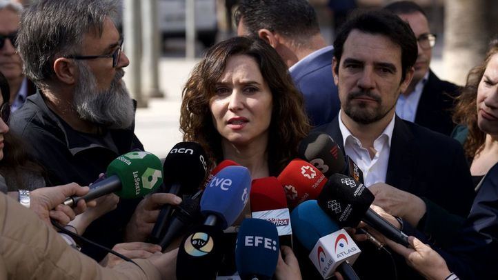 Isabel Díaz Ayuso en su visita a Barcelona