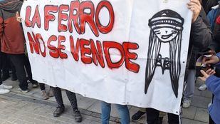 Concentración contra el desalojo de 'La Ferroviaria'