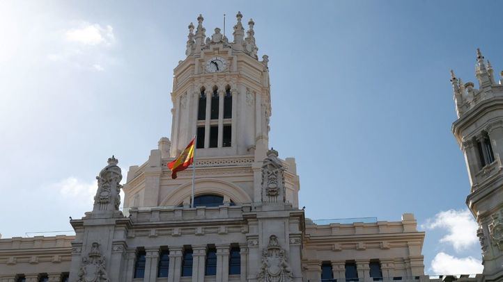 Fachada del Palacio de Cibeles, actual ayuntamiento de Madrid.