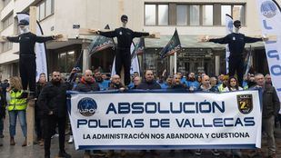 Imagen de archivo de la concentración para pedir la absolución de los agentes