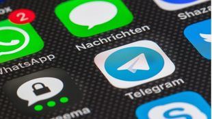 Telegram y otras aplicaciones en un móvil