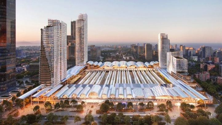 Render de cómo se verá la nueva estación de Chamartín-Clara Campoamor.