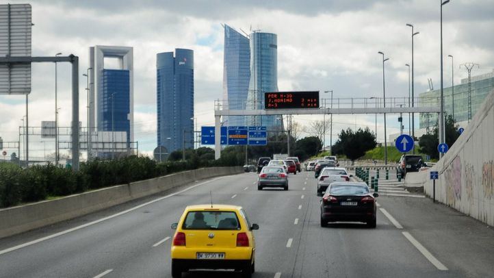 Autovía A1 entrando a Madrid.