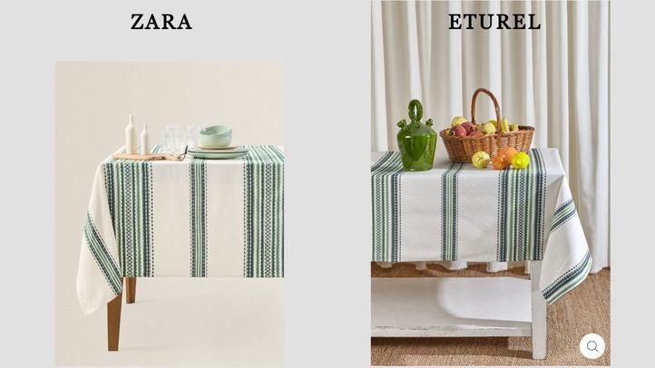 Mantel copiado por Zara