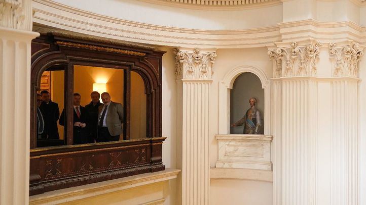 El consejero Mariano de Paco visita el Palacio del Infante Don Luis en Boadilla del Monte, cuya ala este restaurará la Comunidad