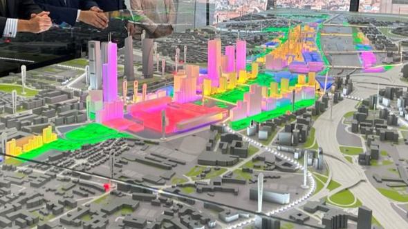 Maqueta de lo que será Madrid Nuevo Norte
