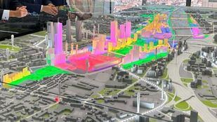 Maqueta de lo que será Madrid Nuevo Norte