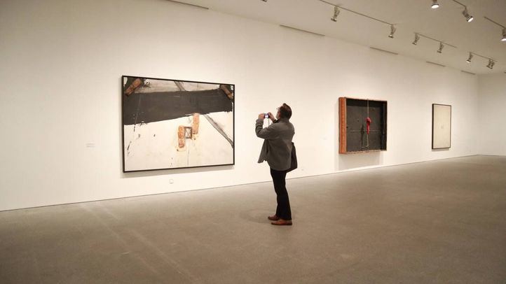 Un visitante en el Museo Reina Sofía