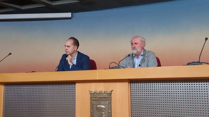 Los concejales del Grupo Mixto José Manuel Calvo y Luis Cueto