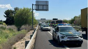 Accidente en la A-3 a la altura de Arganda