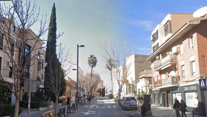Calle Ramón y Cajal, en Getafe