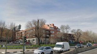 Entrada al barrio de la Vereda de los Estudiantes desde la M-406